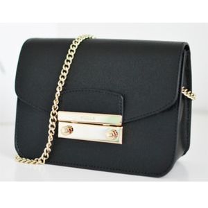 Furla Julia Mini Saffiano Leather Chain Crossbody